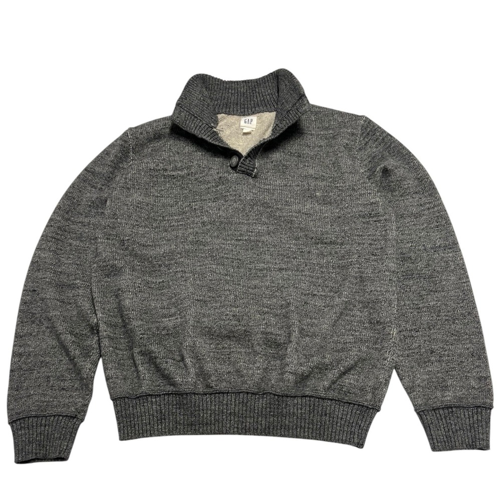 GAP Men's Charcoal Gray Pullover Long Sleeve Knit Comfy Cozy‎ Sweater Size Large